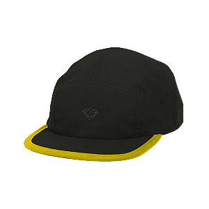 Boné Diamond 5 Panel Pin Camper - Full Black