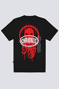 Camiseta Chronic Oversized 4477 Mask Logo - Preta