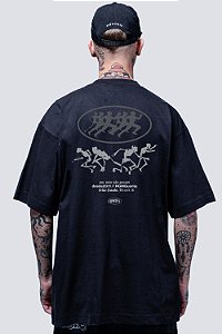 CAMISETA CHRONIC OVERSIZED PREMIUM RUGBY 4561 - PRETA