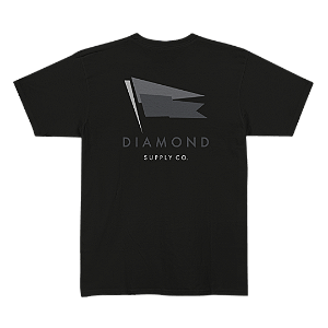 Camiseta Diamond Yacht Flag Referêncial - Black