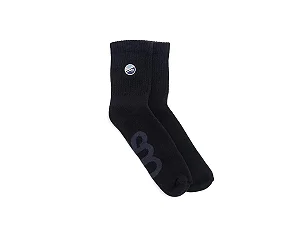 Meia Ous Cano Longo Baska Preto