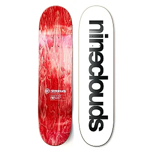 Shape Nineclouds Maple Logo Script White 8.125"