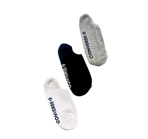 Meia Converse Invisível Cano Baixo Star Chevron (3 Pares)