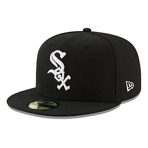 Boné New Era Aba Reta 5950 MLB Chicago Sox Game Cap 7 5/8