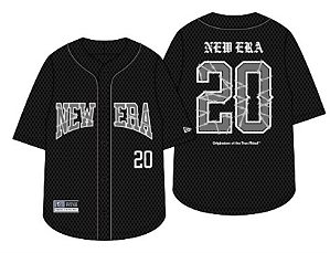 Camiseta New Era Jersey Branded Preto