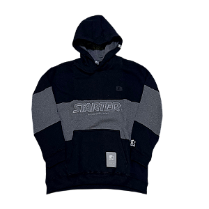 Moletom Starter Canguru Premium - Grey Black