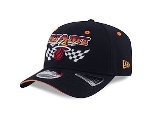 Boné New Era 9SEVENTY Strtch Snap Miami Heat NBA Preto