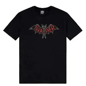 Camiseta Thrasher Bat Logo Preto