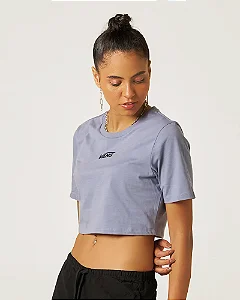 Camiseta Vans Flying V Crew Cropped glacial slate