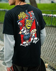 Camiseta Santa Cruz Salba Vodoo Frame - Preto (Oversize)