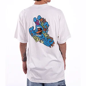 Camiseta Santa Cruz Roskopp Oversized Five Off White