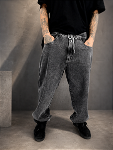 Calça Foton Jeans Balloon Black