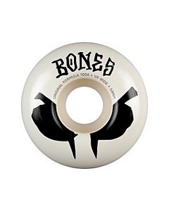 Roda Bones 54mm V4 Wides 100a White
