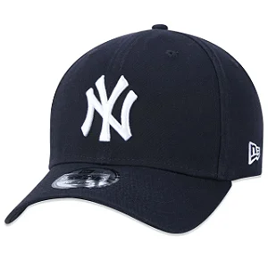 Boné New Era 9FORTY MLB New York Yankees Aba Curva Marinho