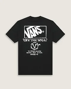 camiseta Vans ss circle bones preta
