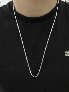 Corrente Prata grumet 2mm 70cm