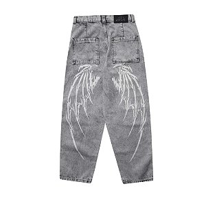 CALÇA TRIP SIDE JEANS BAGGY MARMORIZADO GREY