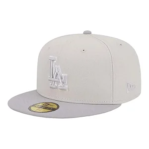 Boné New Era 5950 Los Angeles Dodgers 2tone Bege e Cinza 7"