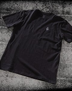 Camiseta Volcom Regular Skidder Preta