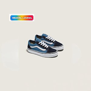 Tênis Vans Old Skool Infantil navy true white