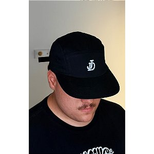 Boné Five Panel JD 5 Painéis Black | Modelo Exclusivo