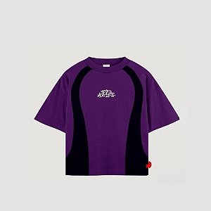 Camiseta Trip SIde Oversized Premium Recorte - Roxa