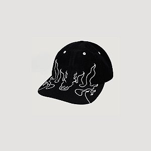 Boné Trip Side Dad Hat Flames Bordado – 100% Algodão