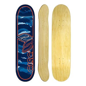 Shape cisco Skateboard Camu Blue 8.0" + Lixa Grátis
