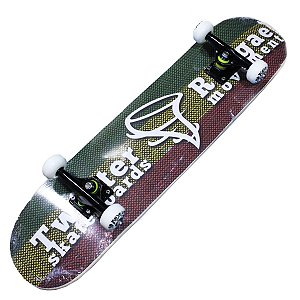 SKATE MONTADO TWISTER SKATEBOARD LOGO RASTA