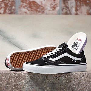 TÊNIS VANS OLD SKOOL SKATE POPCUSH - BLACK/WHITE ( EXCLUSIVO )