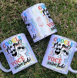 Caneca Google Pra Que? Personalizada 325ml