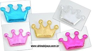 Coroa de Feltro Metalizada com 4 pontas 4x3cm Shine Beads®