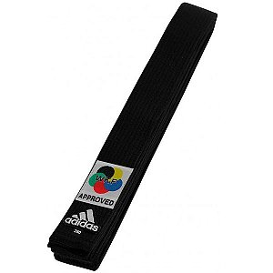 Faixa Graduação Preta Adidas Elite Karate WKF