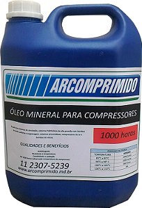 Óleo Mineral Compressor de Pistão Fiac  5l Similar