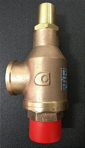 Válvula de Segurança 1/2" x 3/4" Vapor Saturado 140ºC Pressão 5kg