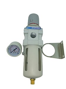 Filtro Regulador de Pressão Ar Comprimido 1/2 com Proteção