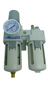 Filtro Regulador Lubrificador FRL Ar Comprimido 1''