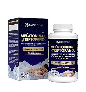 Melatonina e Triptofano BioCêutica - 60 Cápsulas