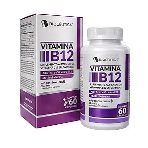 Vitamina B12 Biocéutica – Metilcobalamina – 60 Cápsulas