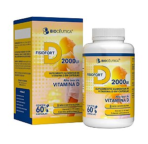 Fisiofort Vitamina D 2000UI Biocéutica – 60 Cápsulas