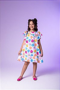 Vestido Brincar Morango Mix