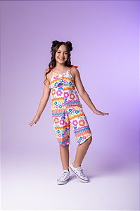 Macacão Pirueta Flores