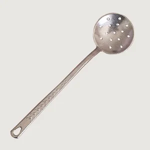 Kit 2 Concha 2 Escumadeira 2 Colher de Arroz em Alumínio