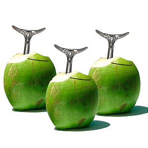 Kit 3 Furador de Coco Cara de Boi Abridor em Alumínio Batido