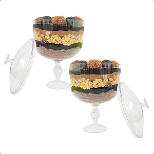 Taça Americana 1,25L com Tampa – Kit 2 Unidades