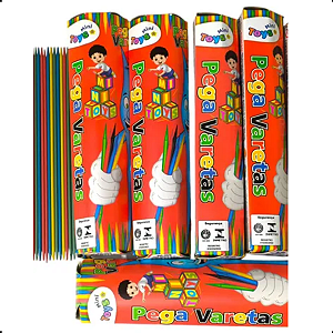 Kit 2 Jogos Pega Varetas com 21 Palitos Brinquedo P/ Festa