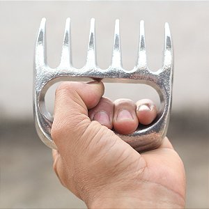 Kit 10 Garras de Urso 6 Pontas Para Churrasco em Alumínio