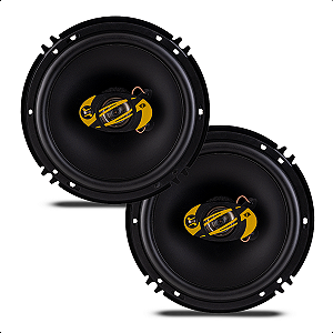 Par Alto-falantes Eros Eleve 6 Polegadas EL6T120 Triaxial - 60W RMS cada - 4 Ohms