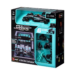 Pit Pass Mercedes AMG F1W15 Diorama Garagem 1/43 #44