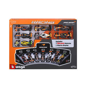 Mclaren Fórmula Racing 7 carros Display 1/43